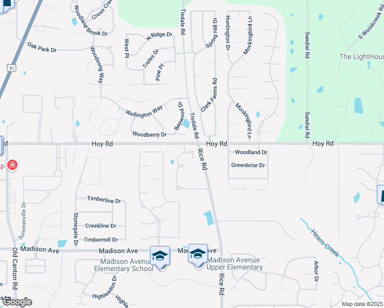 map of restaurants, bars, coffee shops, grocery stores, and more near 121 Hoy Farms Drive in Madison