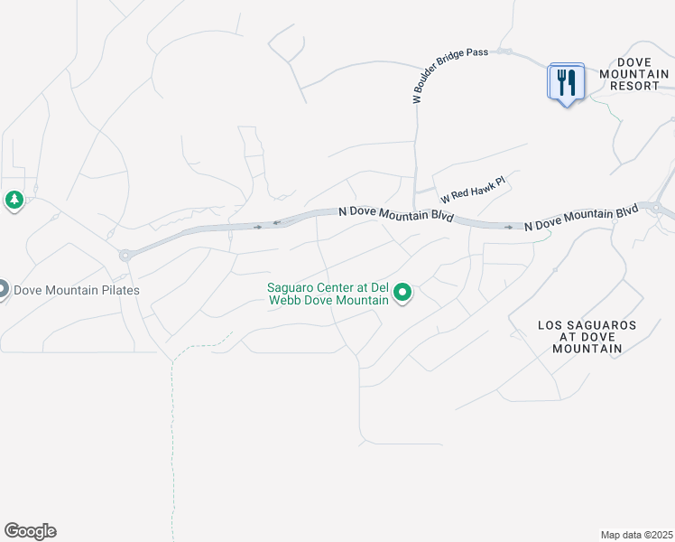 map of restaurants, bars, coffee shops, grocery stores, and more near 7033 West Deer Creek Trail in Marana