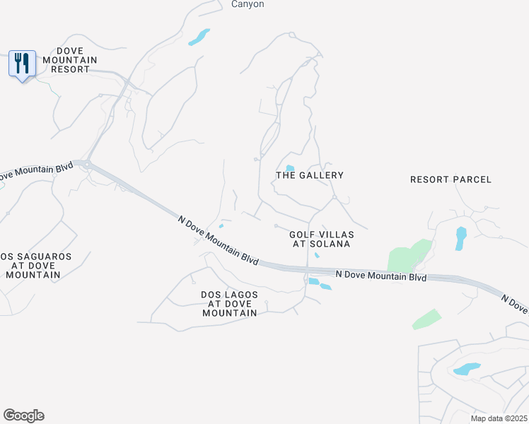map of restaurants, bars, coffee shops, grocery stores, and more near 14205 North Silent Ridge Court in Marana