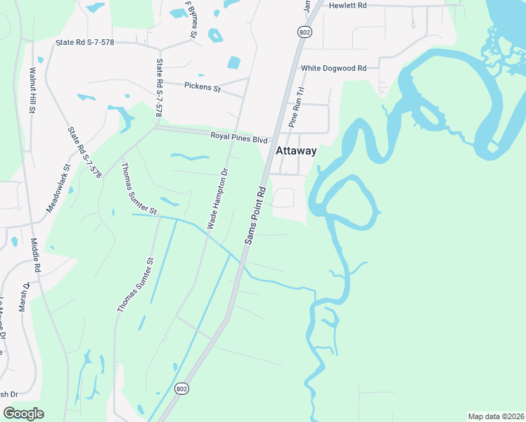 map of restaurants, bars, coffee shops, grocery stores, and more near 25 Spring Knob Circle in Beaufort