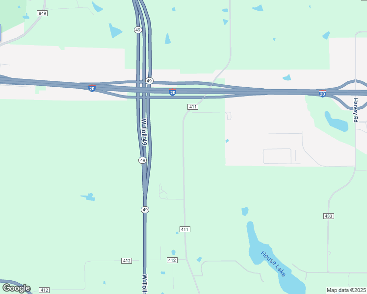 map of restaurants, bars, coffee shops, grocery stores, and more near 13518 County Road 411 in Tyler