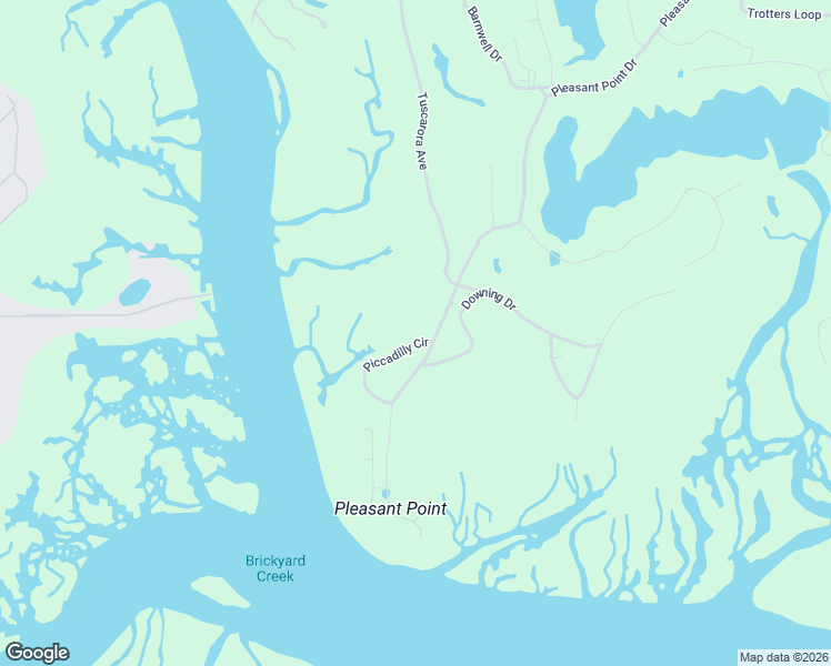 map of restaurants, bars, coffee shops, grocery stores, and more near 6 Piccadilly Circle in Beaufort