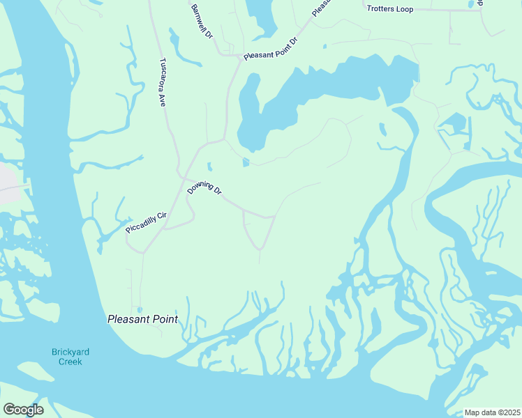 map of restaurants, bars, coffee shops, grocery stores, and more near 51 Downing Drive in Beaufort