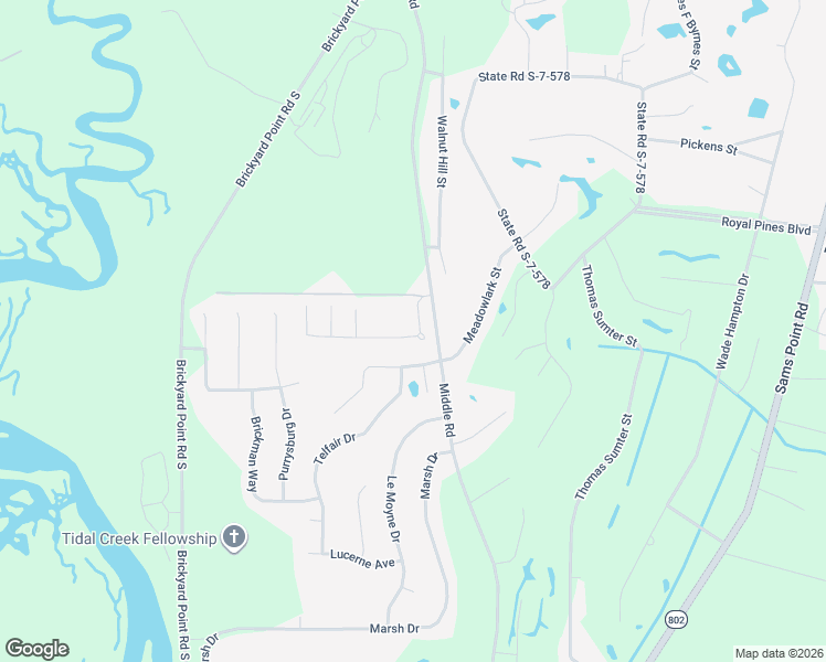 map of restaurants, bars, coffee shops, grocery stores, and more near 19 Ardmore Avenue in Beaufort