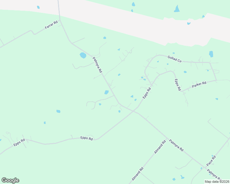 map of restaurants, bars, coffee shops, grocery stores, and more near 1378 Palmyra Road in Palmer