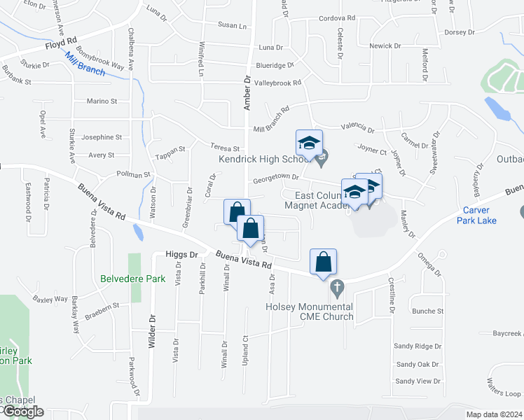 map of restaurants, bars, coffee shops, grocery stores, and more near 976 Chesapeake Way in Columbus
