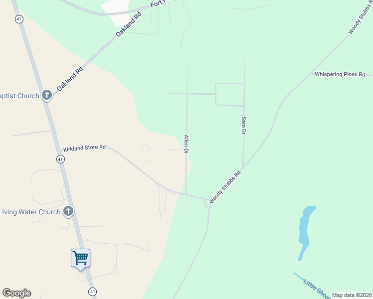 map of restaurants, bars, coffee shops, grocery stores, and more near Allen Drive in Mauk