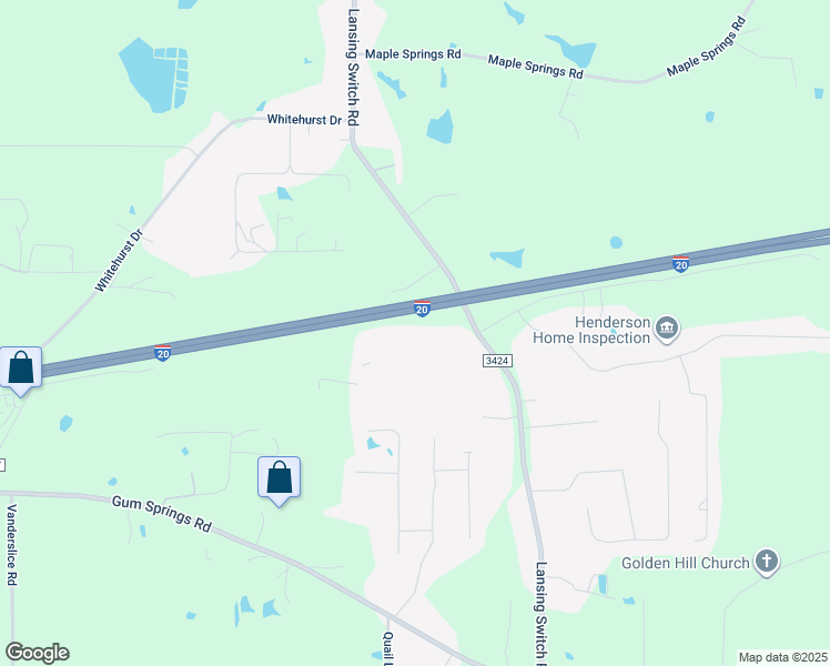map of restaurants, bars, coffee shops, grocery stores, and more near 236 Foreman Avenue in Longview