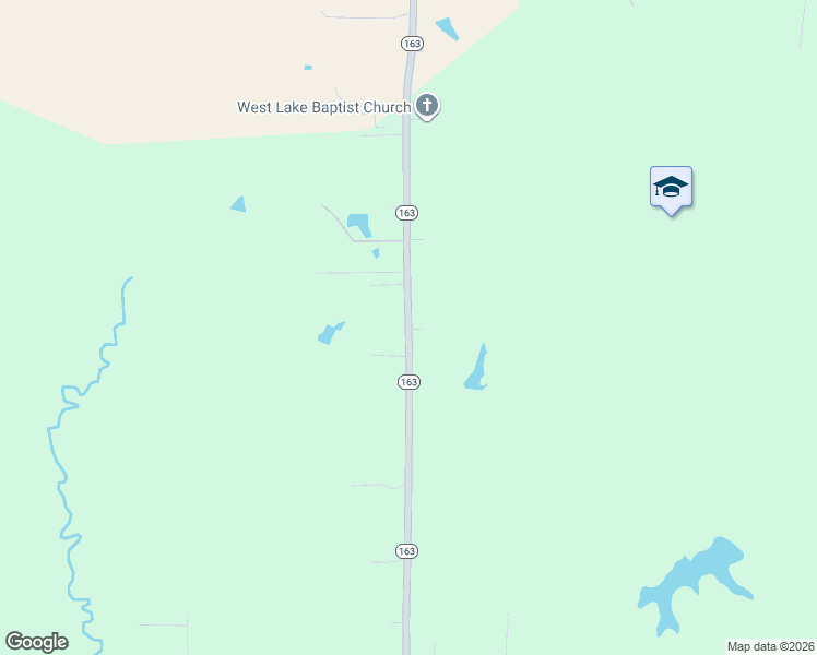 map of restaurants, bars, coffee shops, grocery stores, and more near 2813 Highway 163 in Doyline