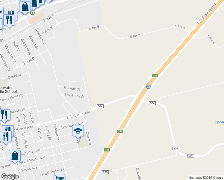 map of restaurants, bars, coffee shops, grocery stores, and more near in Sweetwater