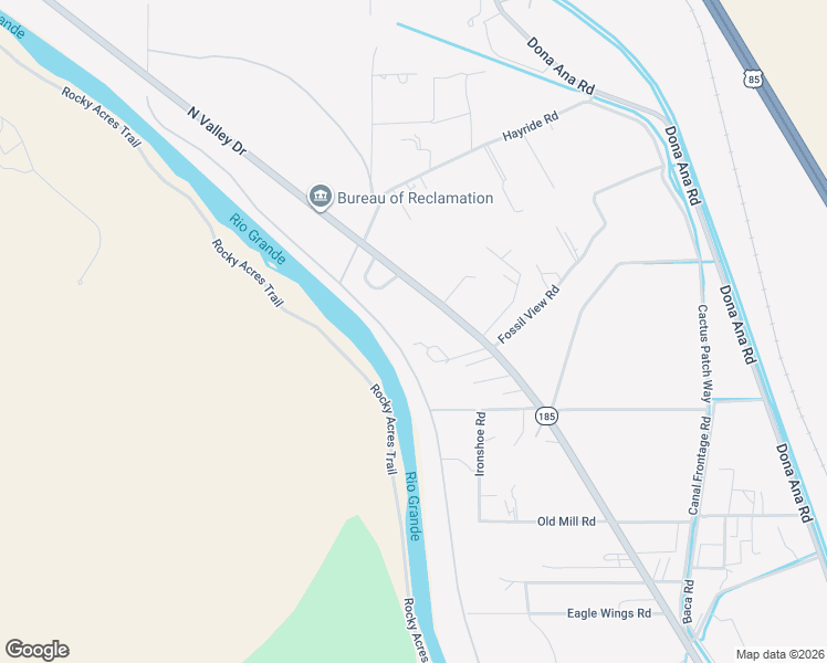 map of restaurants, bars, coffee shops, grocery stores, and more near 10917 North Valley Drive in Las Cruces
