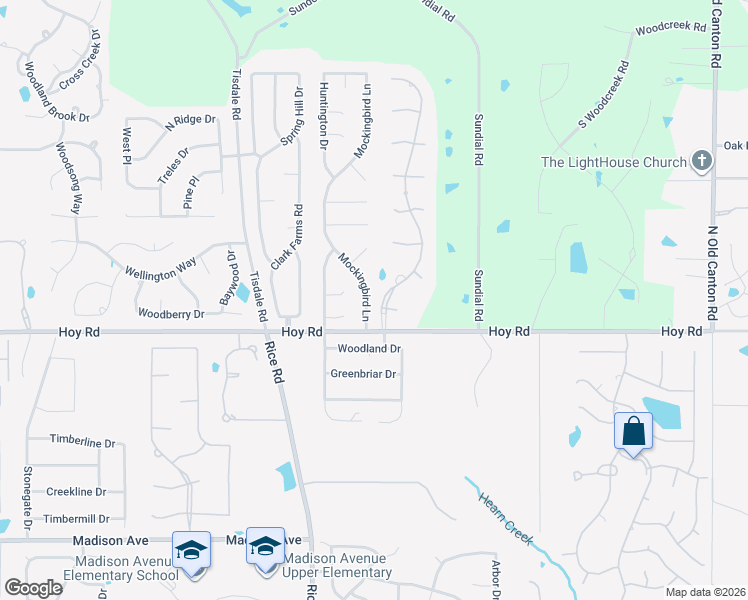 map of restaurants, bars, coffee shops, grocery stores, and more near 312 Mockingbird Lane in Madison