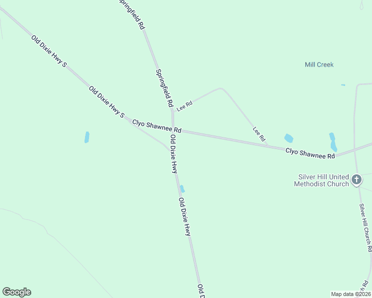 map of restaurants, bars, coffee shops, grocery stores, and more near 200 Clyo Shawnee Road in Springfield