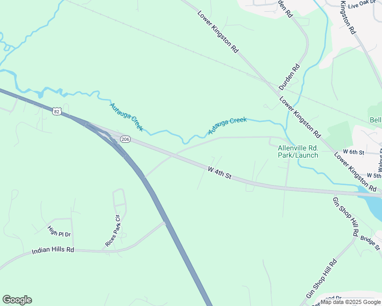 map of restaurants, bars, coffee shops, grocery stores, and more near 656 West 4th Street in Prattville