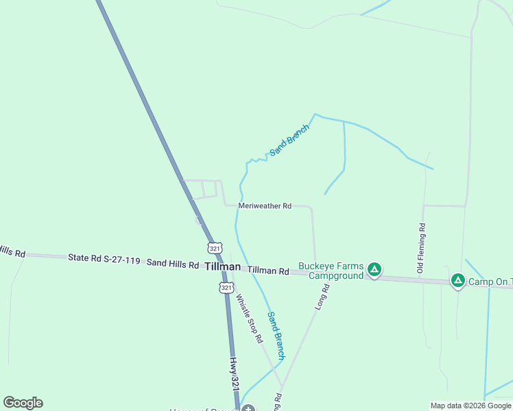 map of restaurants, bars, coffee shops, grocery stores, and more near Meriweather Drive in Ridgeland