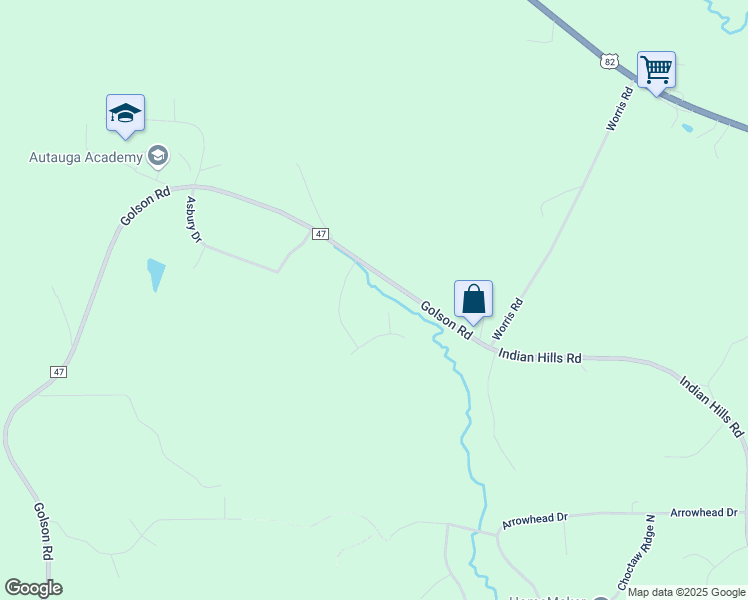 map of restaurants, bars, coffee shops, grocery stores, and more near 1001 Longfield Drive in Prattville