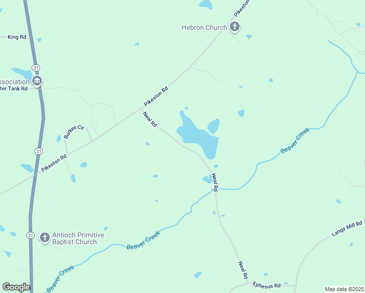 map of restaurants, bars, coffee shops, grocery stores, and more near 509-1107 Neal Rd in Forest