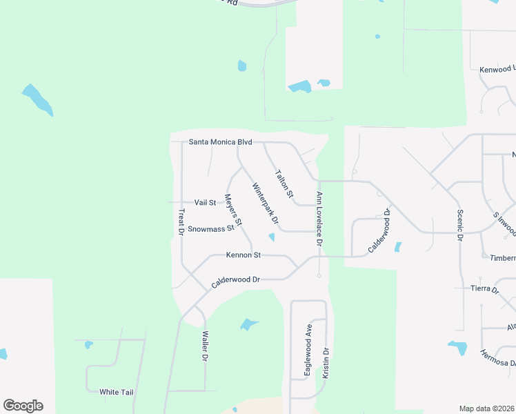 map of restaurants, bars, coffee shops, grocery stores, and more near 3838 Winterpark Drive in Shreveport