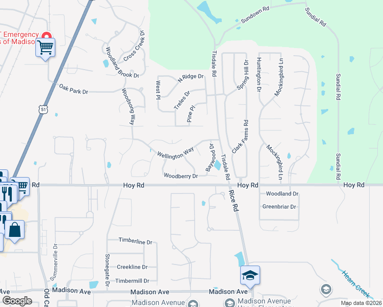 map of restaurants, bars, coffee shops, grocery stores, and more near 856 Wellington Way in Madison