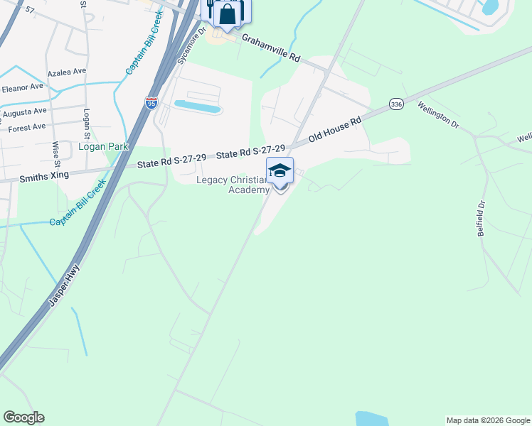 map of restaurants, bars, coffee shops, grocery stores, and more near 357 Bees Creek Road in Ridgeland