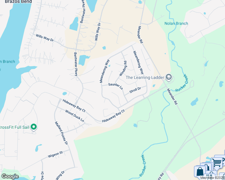 map of restaurants, bars, coffee shops, grocery stores, and more near 819 Wandering Ct in Granbury