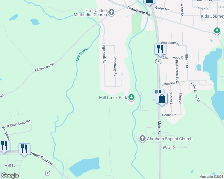 map of restaurants, bars, coffee shops, grocery stores, and more near 3250 Pinewood Lane in Millbrook