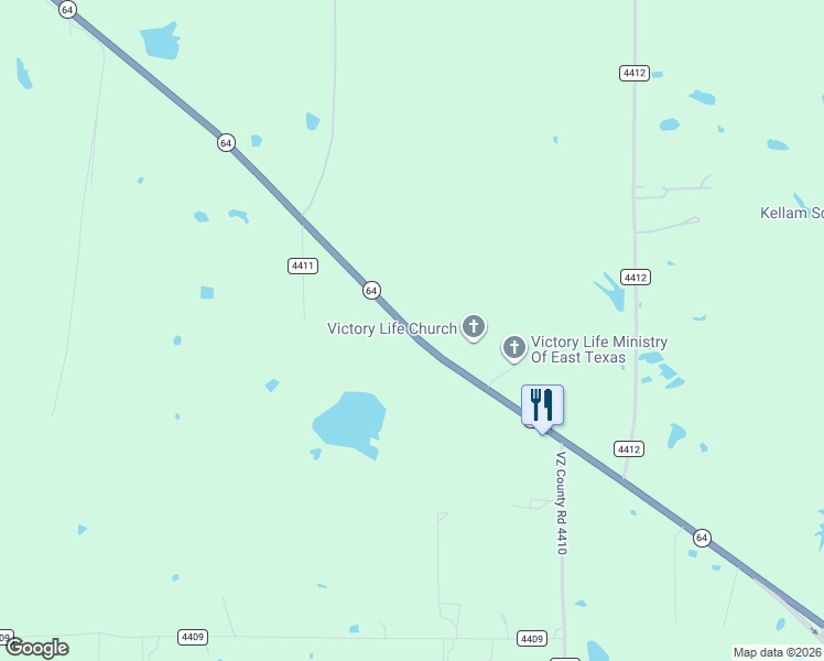 map of restaurants, bars, coffee shops, grocery stores, and more near 16236 Texas 64 in Ben Wheeler