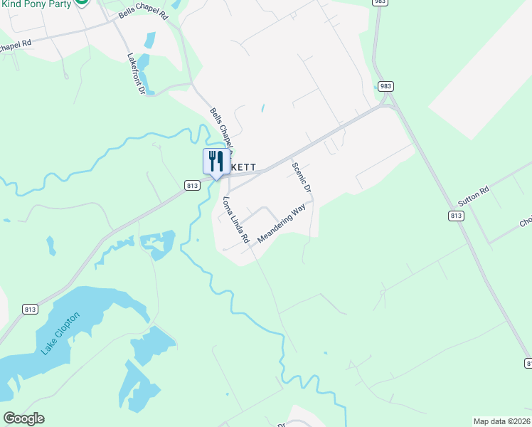 map of restaurants, bars, coffee shops, grocery stores, and more near 309 Meandering Way in Palmer