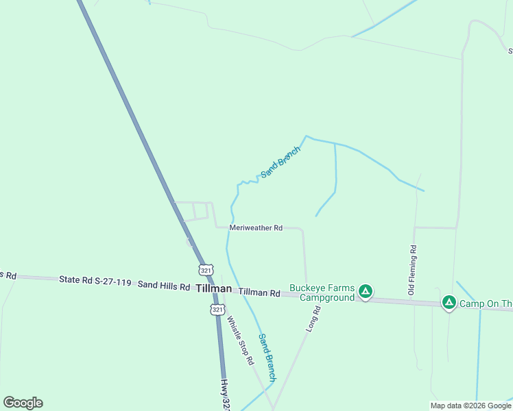 map of restaurants, bars, coffee shops, grocery stores, and more near Meriweather Drive in Ridgeland