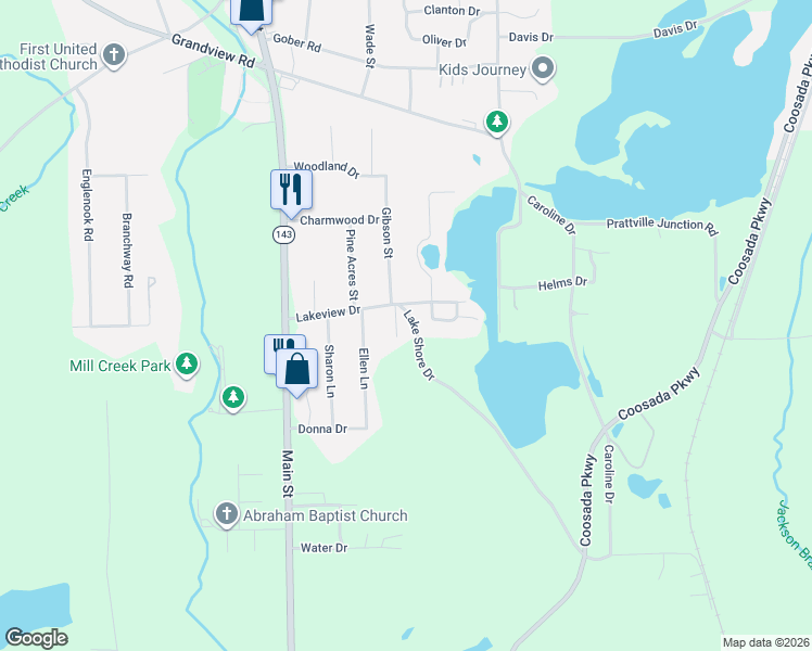 map of restaurants, bars, coffee shops, grocery stores, and more near 2679 Lakeview Circle in Millbrook