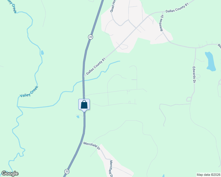 map of restaurants, bars, coffee shops, grocery stores, and more near Porter Creek in Valley Grande
