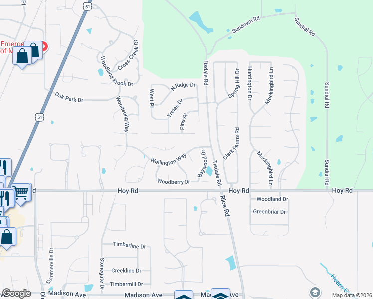 map of restaurants, bars, coffee shops, grocery stores, and more near 856 Wellington Way in Madison