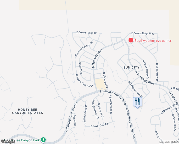 map of restaurants, bars, coffee shops, grocery stores, and more near 1029 East Boulder Pass in Oro Valley