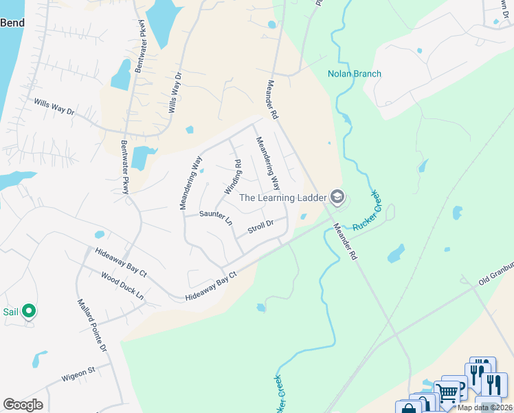 map of restaurants, bars, coffee shops, grocery stores, and more near 3017 Gallivant Drive in Granbury
