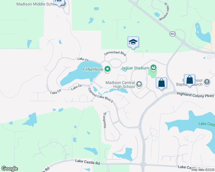 map of restaurants, bars, coffee shops, grocery stores, and more near 722 Danforth Drive in Madison