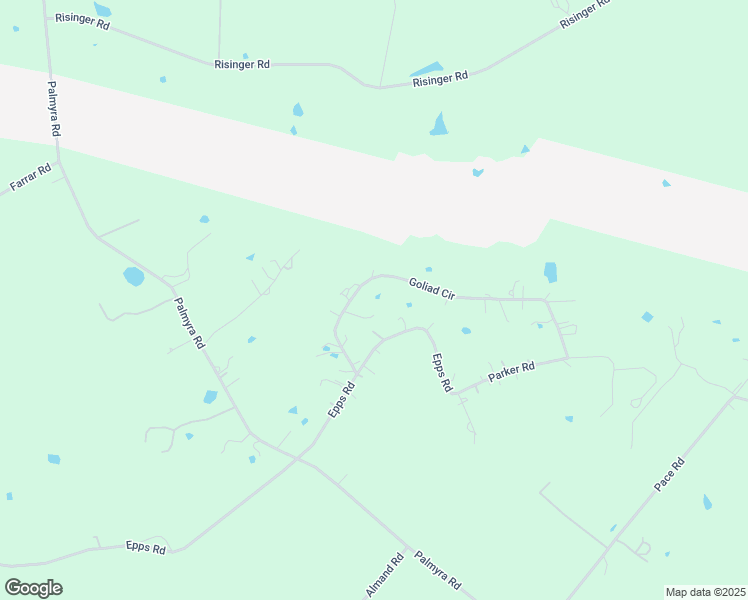 map of restaurants, bars, coffee shops, grocery stores, and more near 172 Goliad Circle in Palmer