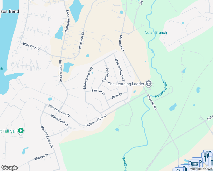 map of restaurants, bars, coffee shops, grocery stores, and more near 3003 Gallivant Drive in Granbury