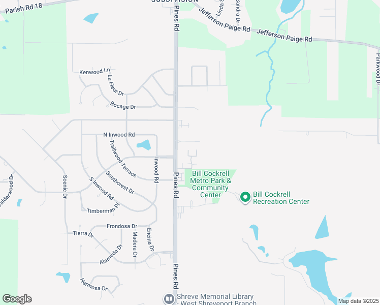 map of restaurants, bars, coffee shops, grocery stores, and more near 7480 Greenwood Road in Shreveport
