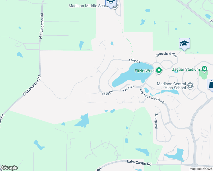 map of restaurants, bars, coffee shops, grocery stores, and more near 240 Lake Circle in Madison