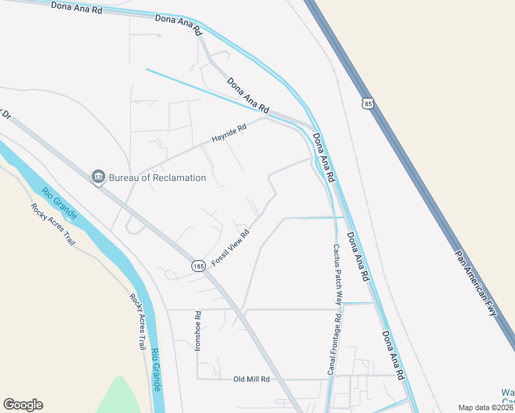 map of restaurants, bars, coffee shops, grocery stores, and more near 500 Fossil View Road in Las Cruces