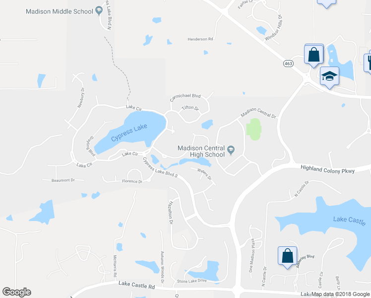 map of restaurants, bars, coffee shops, grocery stores, and more near 722 Danforth Drive in Madison