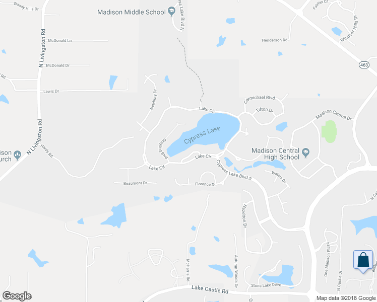 map of restaurants, bars, coffee shops, grocery stores, and more near 412 Toulouse Drive in Madison