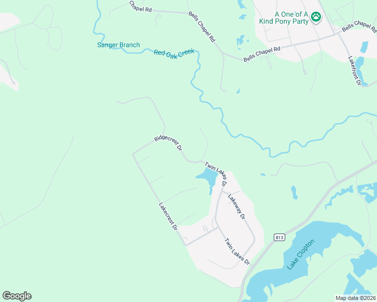 map of restaurants, bars, coffee shops, grocery stores, and more near 32 Ridgecrest Drive in Waxahachie