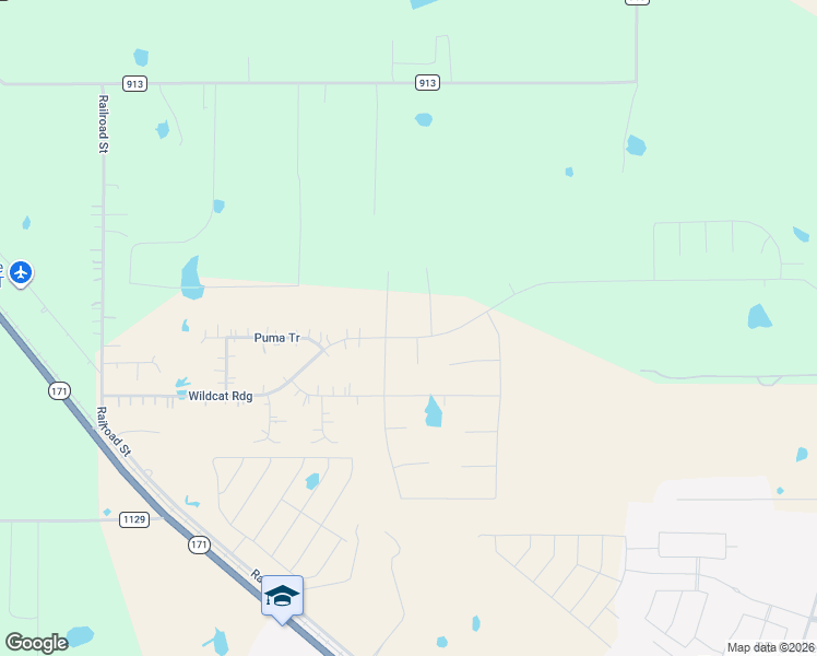 map of restaurants, bars, coffee shops, grocery stores, and more near 9498 Wildcat Ridge in Godley