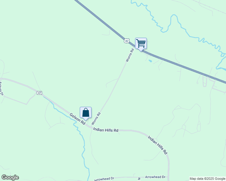 map of restaurants, bars, coffee shops, grocery stores, and more near Worris Road in Prattville