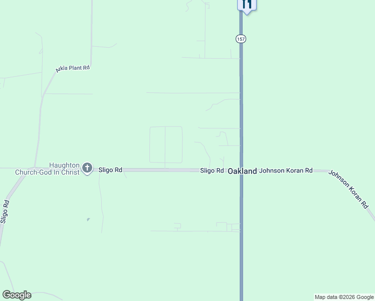 map of restaurants, bars, coffee shops, grocery stores, and more near 2100 Rodgers Lane in Haughton