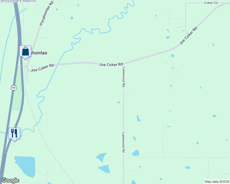 map of restaurants, bars, coffee shops, grocery stores, and more near 3281 Lanewood Road in Jackson
