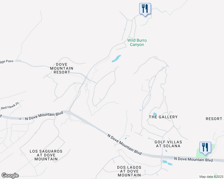 map of restaurants, bars, coffee shops, grocery stores, and more near 6126 West Seven Saguaros Circle in Marana