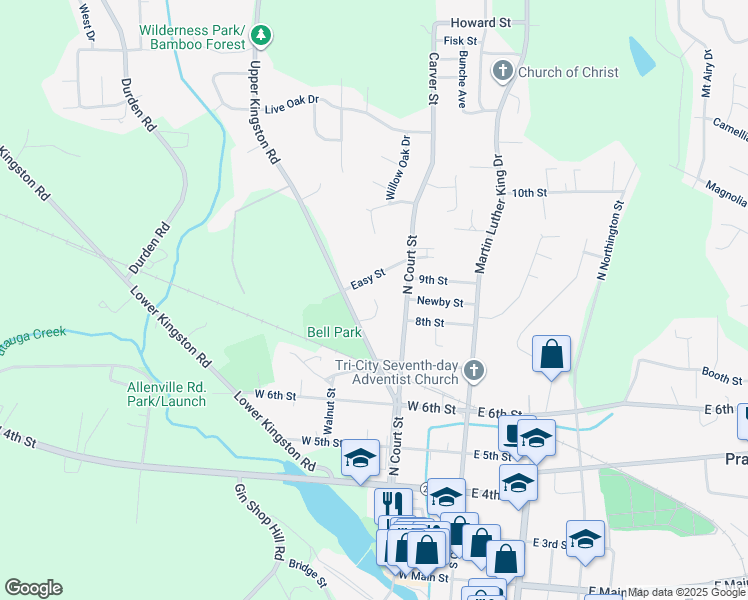 map of restaurants, bars, coffee shops, grocery stores, and more near 600 Easy Court in Prattville