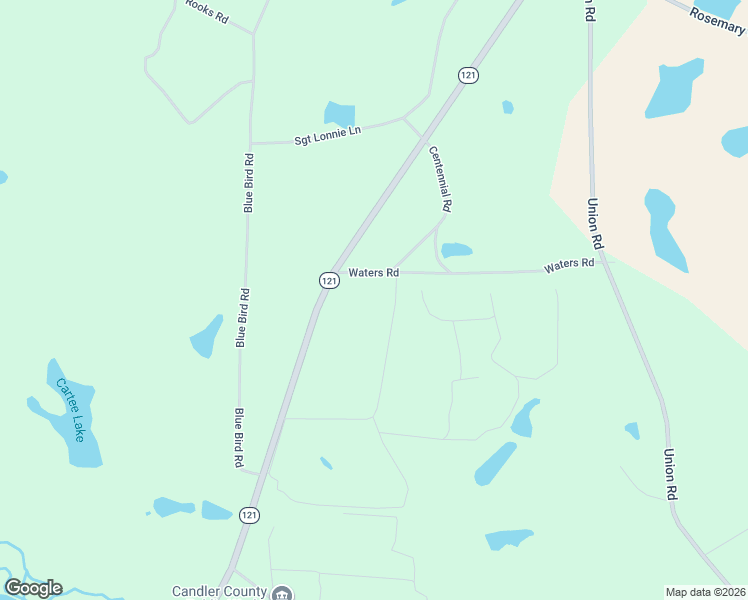 map of restaurants, bars, coffee shops, grocery stores, and more near 458 Waters Road in Metter